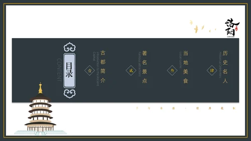 古都洛阳乐山大佛通用PPT模板