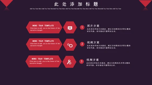 红色简约大气企业宣传通用PPT模板