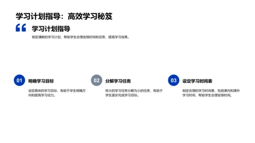 一年级学习导航PPT模板