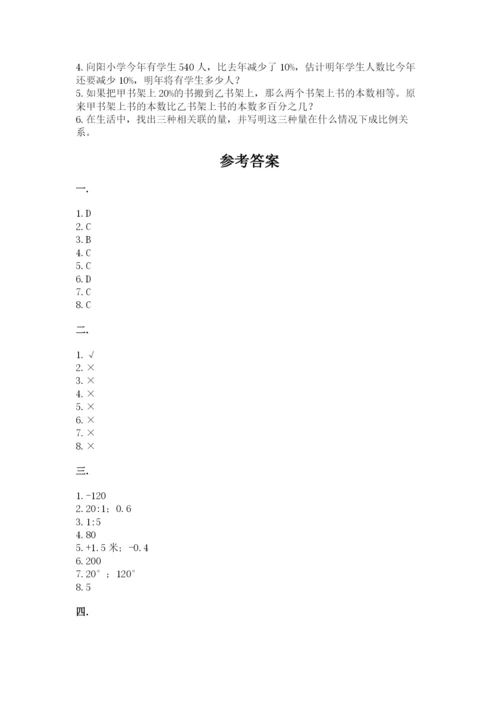 苏教版六年级数学小升初试卷含完整答案（各地真题）.docx