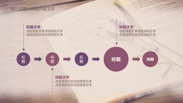 唯美薰衣草书香ppt动态模板