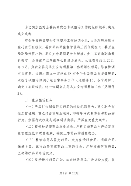 药品安全专项整治工作实施方案 (2).docx