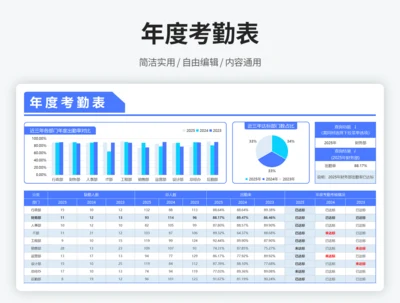 年度考勤表