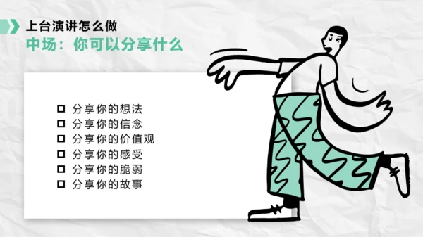 绿色插画风如何提升公众演讲能力