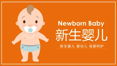 新生儿母婴护理月子中心培训动态PPT模板