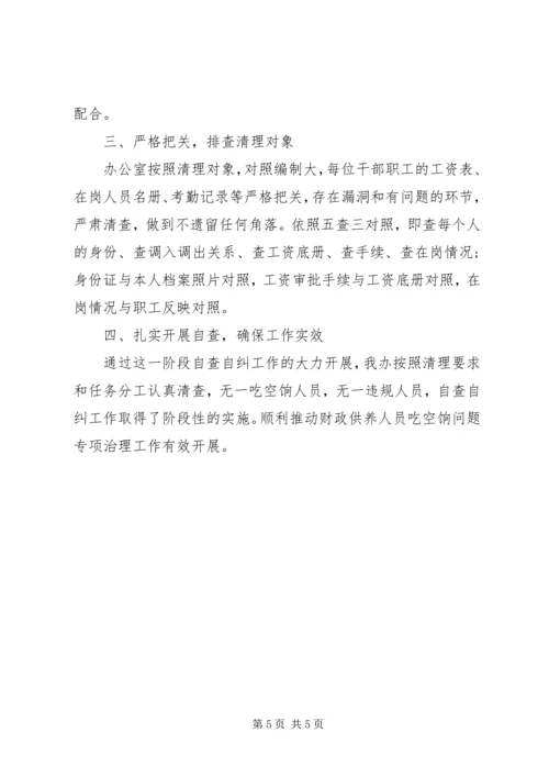 吃空饷自查自纠报告【推荐】.docx