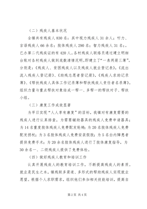 乡镇残疾人工作汇报材料.docx