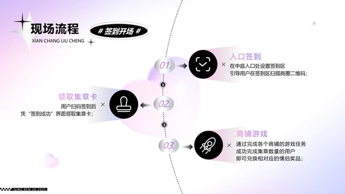 粉紫色色立体风浪漫情人节活动策划PPT模板