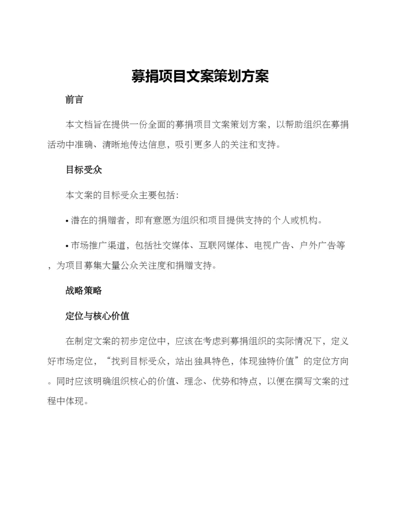 募捐项目文案策划方案.docx