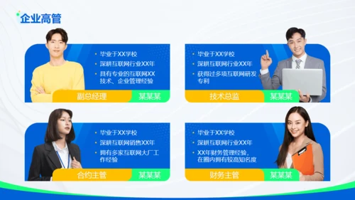 蓝色科技互联网有限公司通用PPT模板