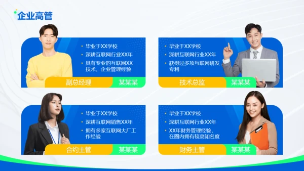 蓝色科技互联网有限公司通用PPT模板