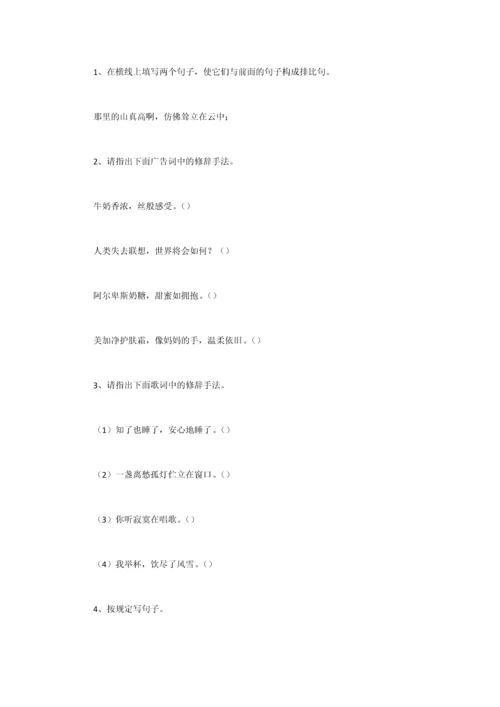 2023年小升初语文修辞重点汇总.docx