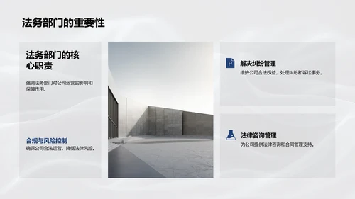 法务部工作汇报PPT模板