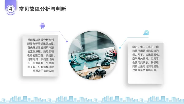 彩色水彩微粒体电工培训企业培训PPT课件