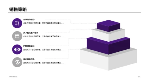 紫色年度电脑销售总结报告PPT案例