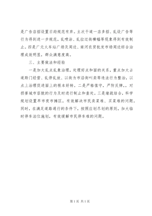 城市管理领域“大排查、大清理、大提升”专项行动开展情况的报告.docx