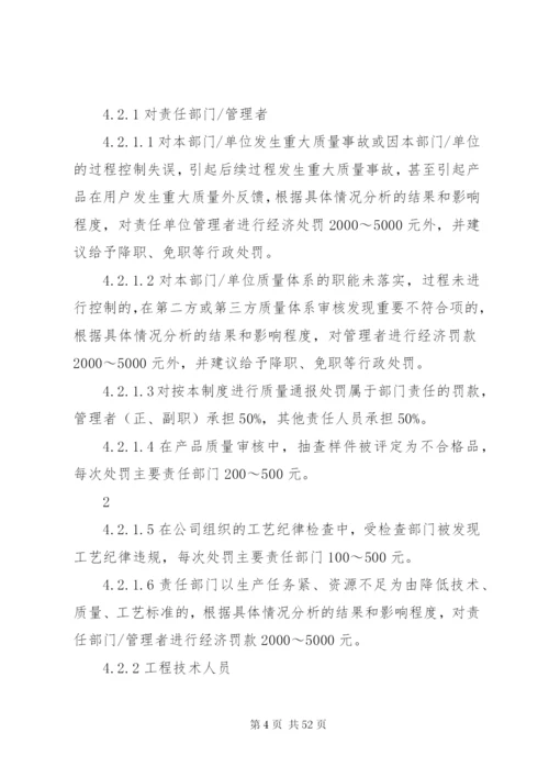 企业质量管理奖惩制度.docx