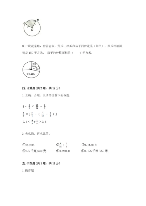 人教版六年级上册数学期末测试卷含完整答案【有一套】.docx