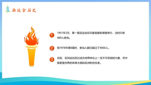 体育运动会奥运会亚运会PPT模板