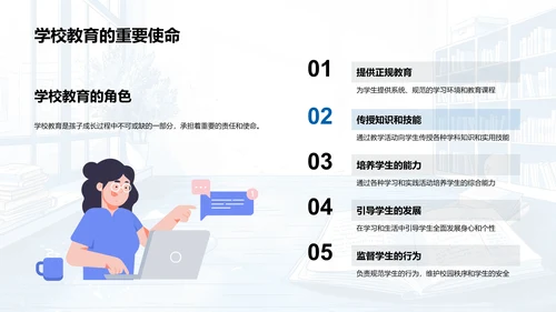 家校合作共育方略PPT模板