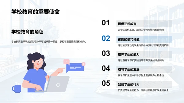 家校合作共育方略PPT模板