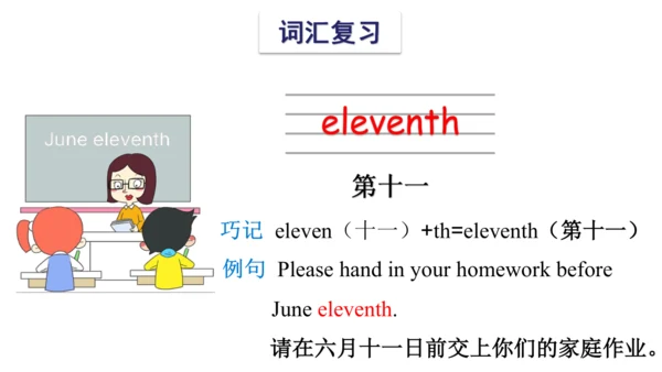 Unit 8 Birthdays 复习课件(共54张PPT) -2023-2024学年五年级英语下学