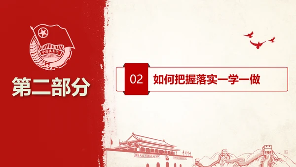 中国共青团一学一做ppt模板