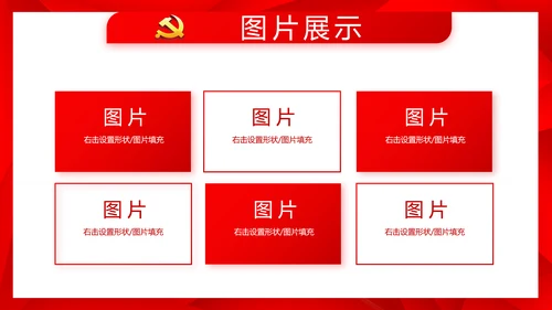 简约红色政协党支部工作计划动态PPT