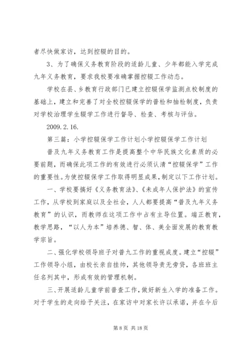 甘寨小学控辍保学工作计划.docx