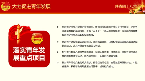 中国共青团十八大精神学习解读PPT模板
