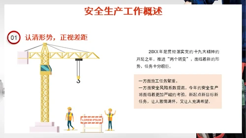 安全生产有防则安文明施工通用PPT模板