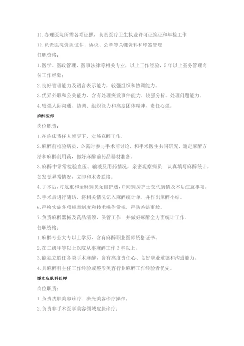 整形岗位基础职责与要求.docx