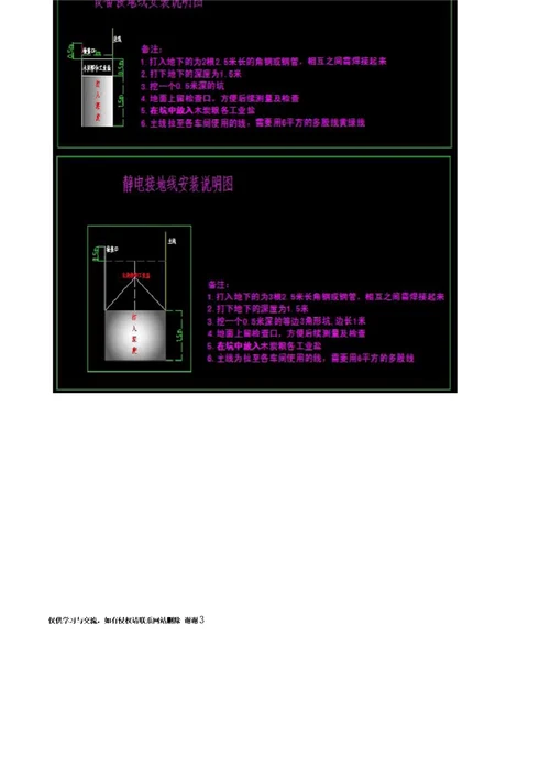 工厂防静电地线及设备接地线安装方案图教程文件