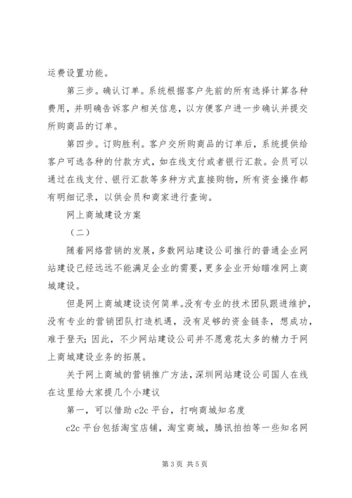 网上商城建设方案.docx