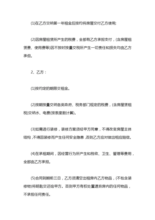 2020商业门面租房合同.docx