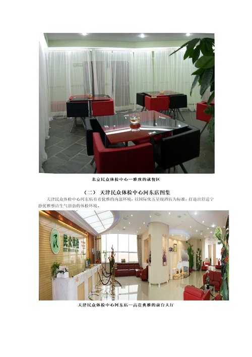 民众体检中心各店环境展示图