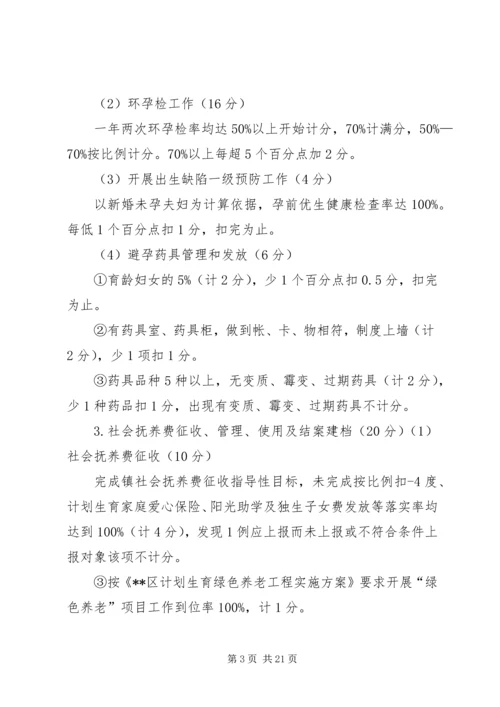 人口和计划生育工作目标管理考核方案与评分办法.docx