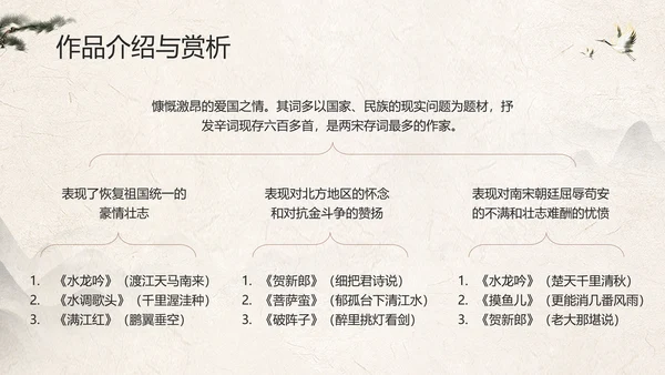 辛弃疾金戈铁马PPT模板