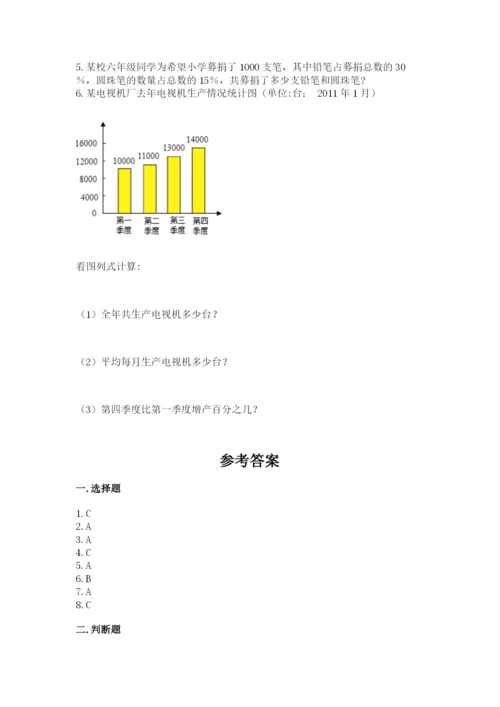 冀教版小学六年级下册数学期末检测试题附完整答案【考点梳理】.docx