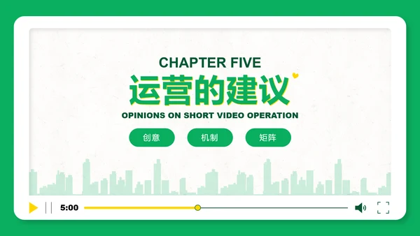 短视频用户增长指南PPT模板