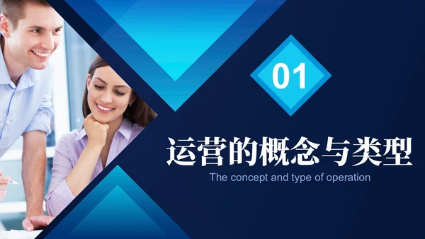 蓝色实拍简约风商务工作管理培训PPT 企业管理