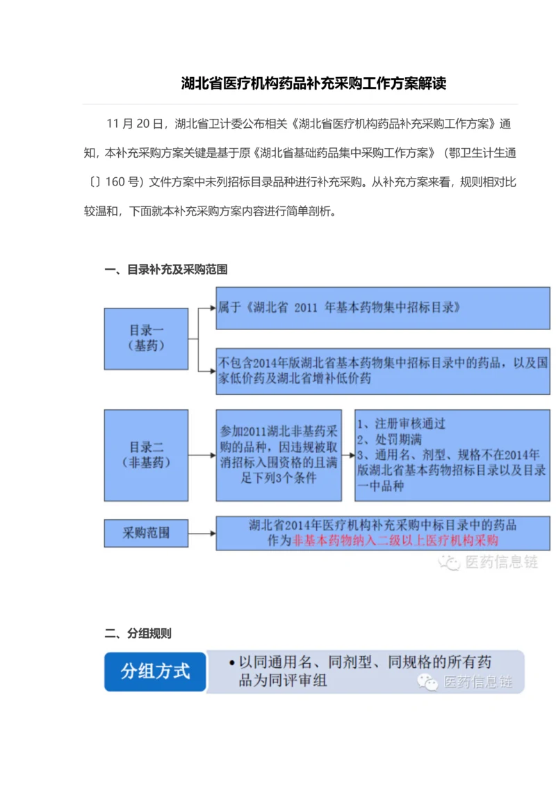 湖北省医疗机构药品补充采购工作专业方案解读.docx