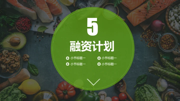 美味生鲜项目运营策划书PPT模板