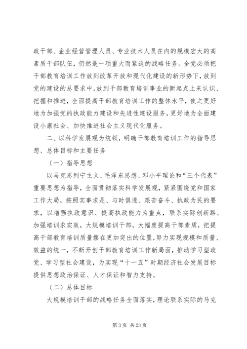 全国干部教育培训计划.docx