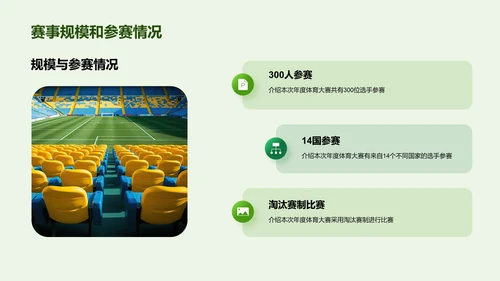 绿色商务现代年度体育大赛总结PPT模板