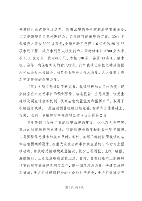 乡镇突发事件应对工作评估分析.docx
