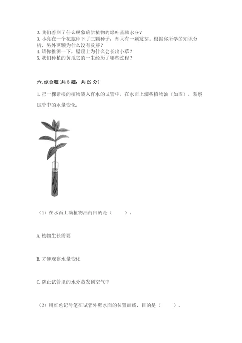 科学四年级下册第一单元《植物的生长变化》测试卷【综合题】.docx