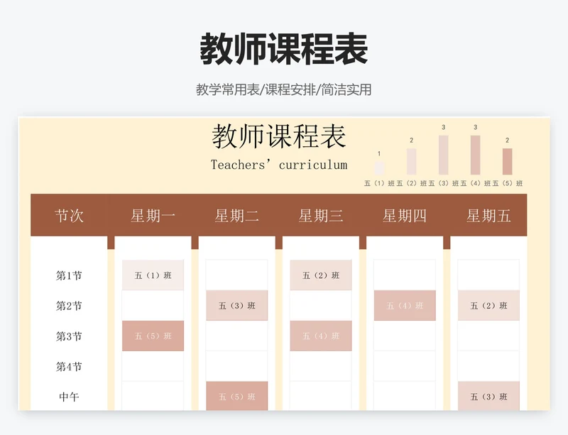 教师课程表