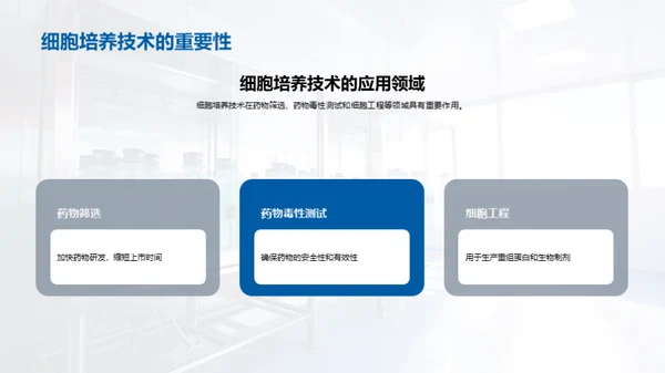 科技风生物医疗教学课件PPT模板