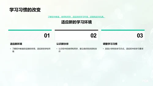 初一生活学习指导PPT模板